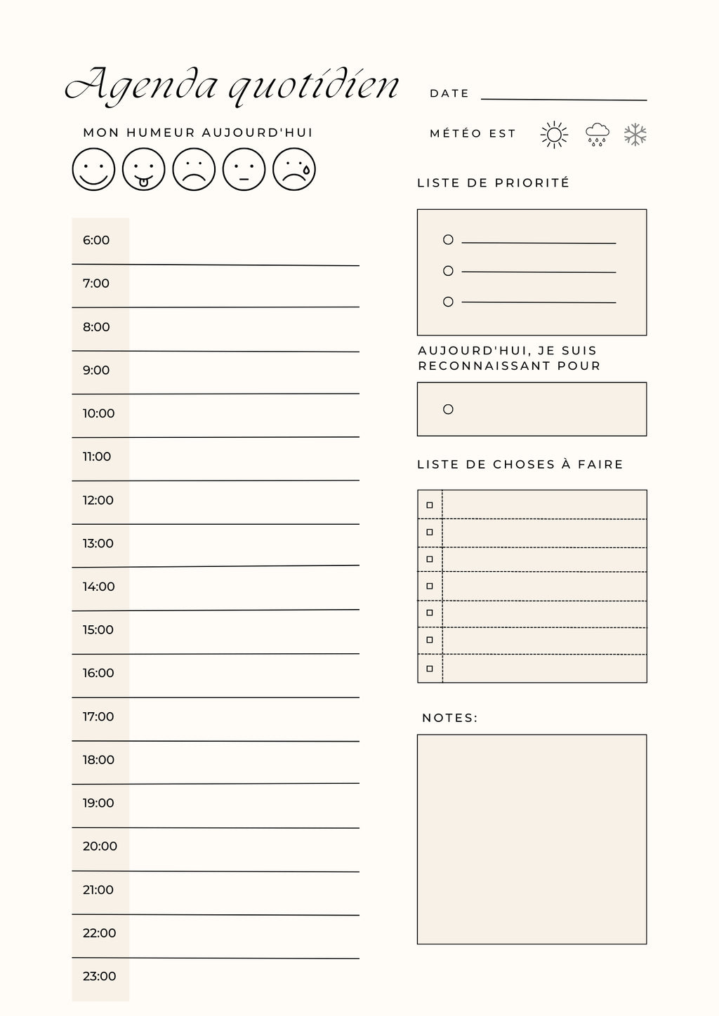 Planificateur king 1